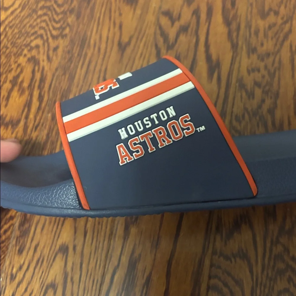 Houston Astros Slide Sandals Men’s Size: Large 11/12 like new